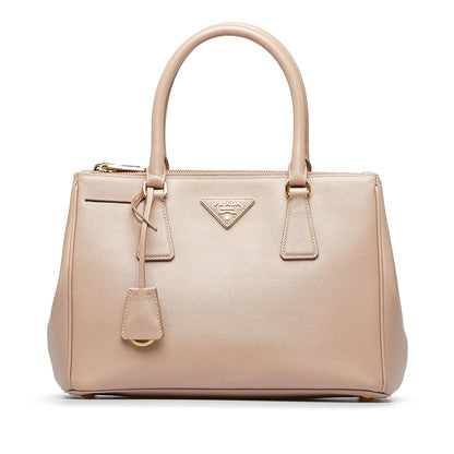 Prada Saffiano Lux Galleria Double Zip Satchel (SHG-A6N0rD)