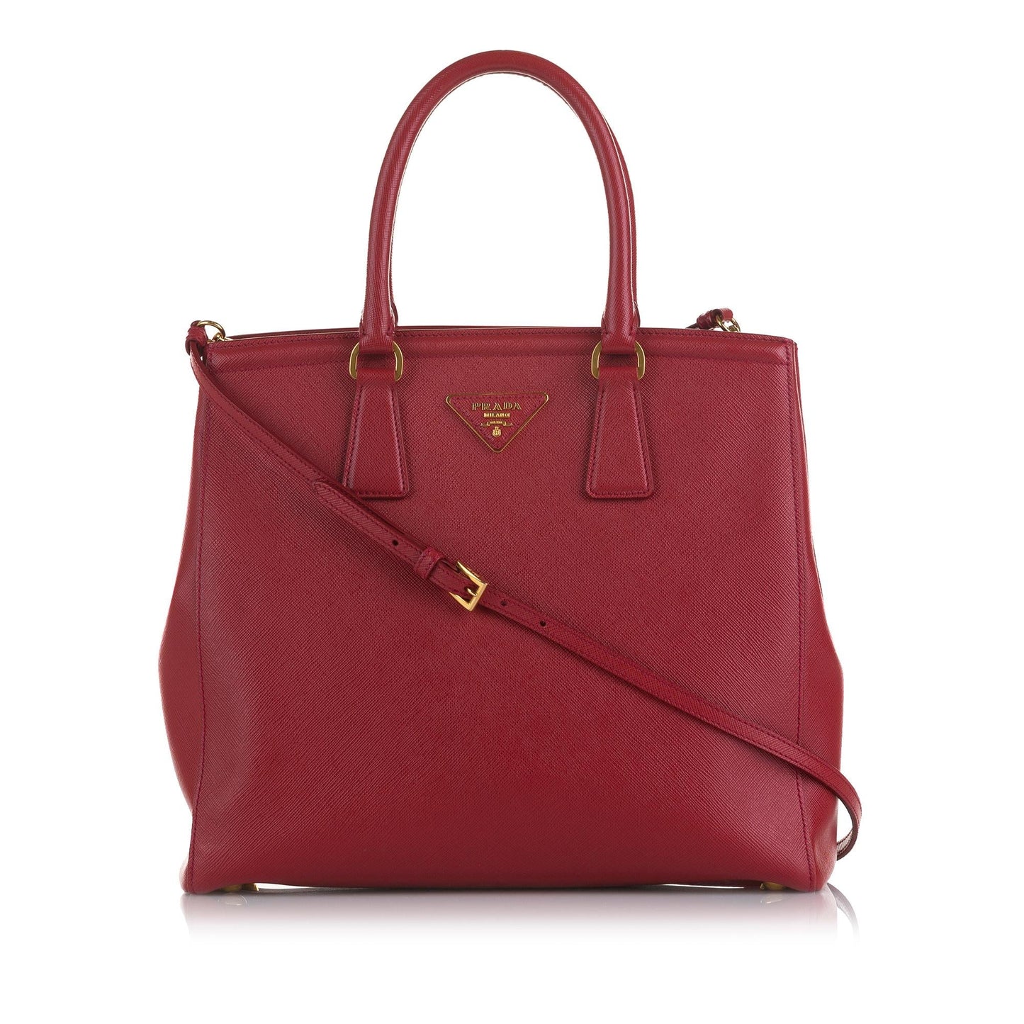 Prada Saffiano Lux Parabole Satchel (SHG-Y1ZtNH)