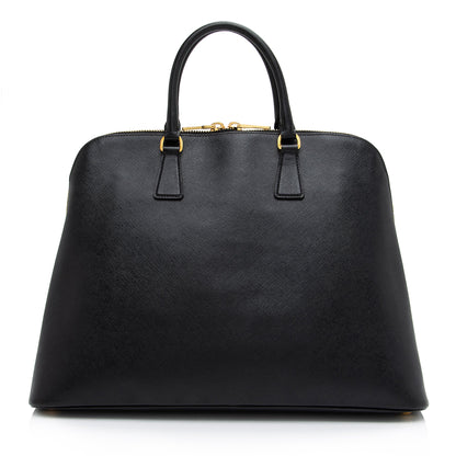 Prada Saffiano Lux Promenade Large Satchel (SHF-V0lAjx)