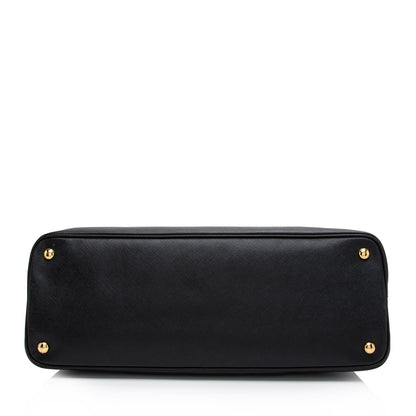 Prada Saffiano Lux Promenade Large Satchel (SHF-V0lAjx)