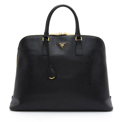 Prada Saffiano Lux Promenade Large Satchel (SHF-V0lAjx)