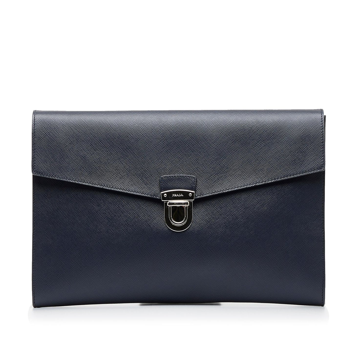 Prada Saffiano Push Lock Portfolio (SHG-scmbzE)