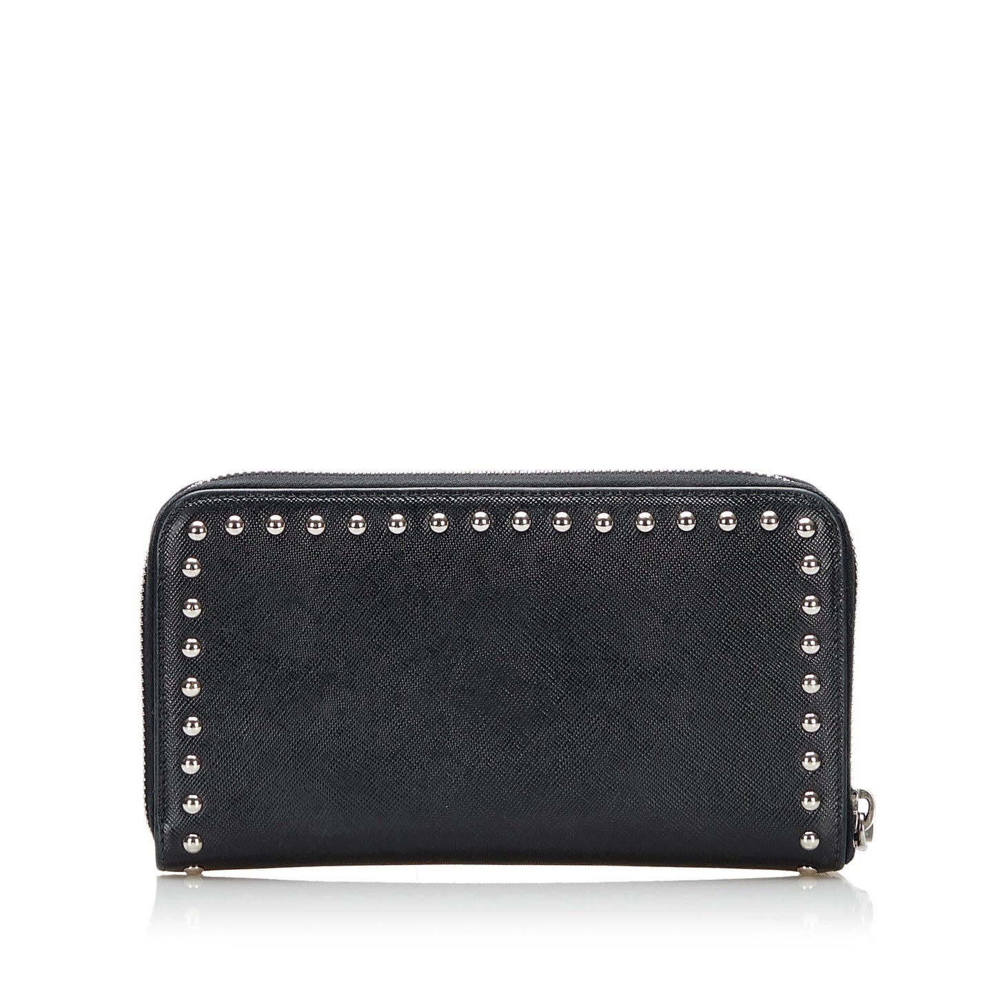 Prada Saffiano Studded Wallet (SHG-36976)