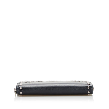 Prada Saffiano Studded Wallet (SHG-36976)