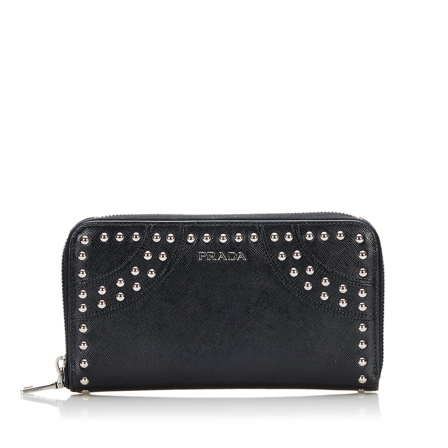 Prada Saffiano Studded Wallet (SHG-36976)