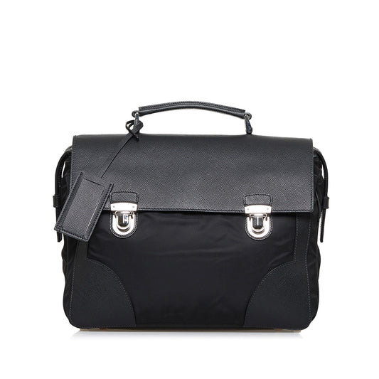 Prada Saffiano Tessuto Business Bag (SHG-v7a0YS)