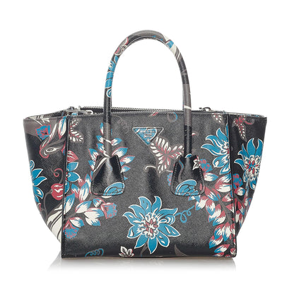 Prada Saffiano Twin Pocket Satchel (SHG-30213)
