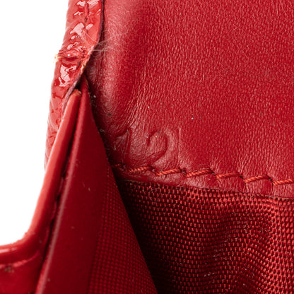 Prada Saffiano Vernice Bow Continental Wallet - FINAL SALE (SHF-19372)