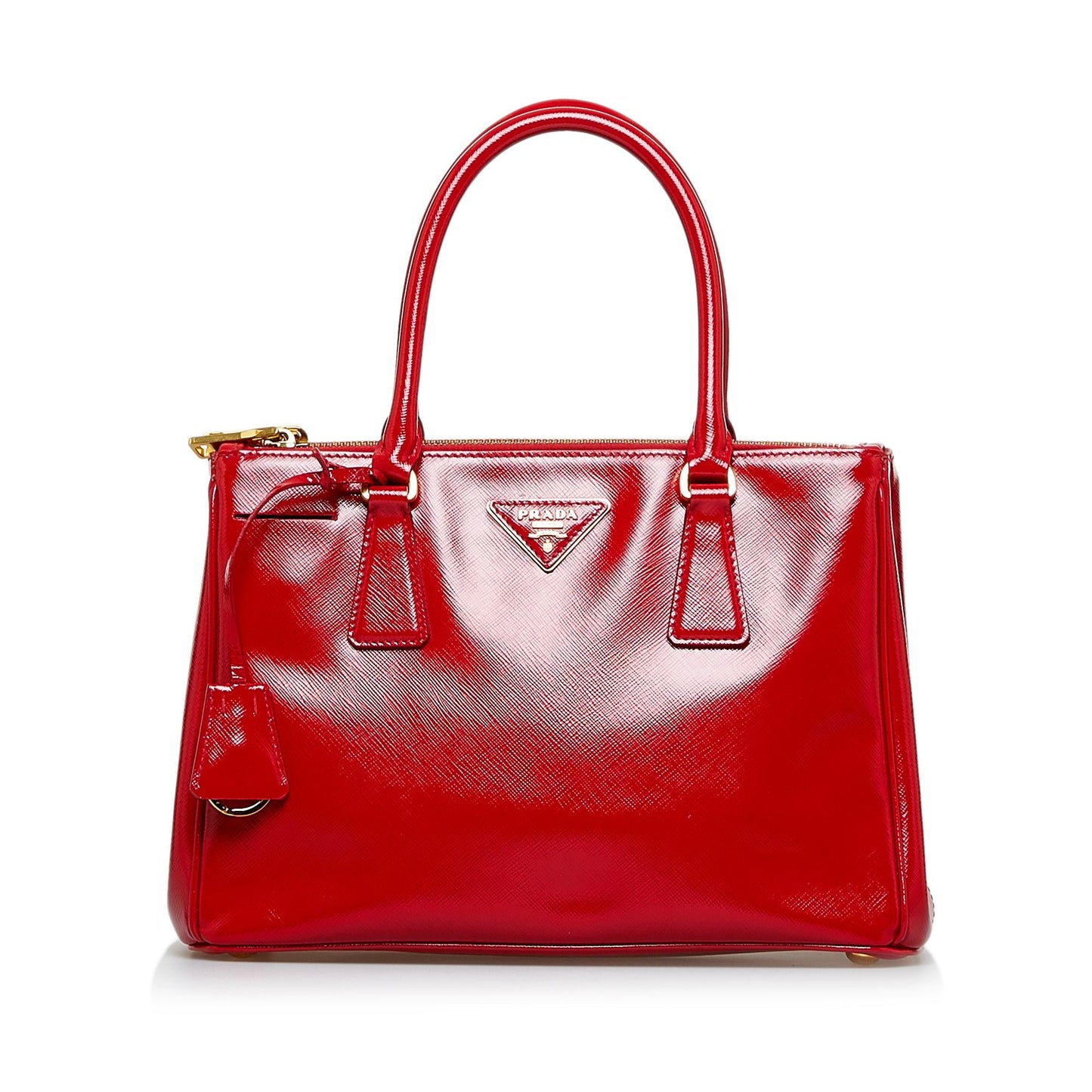 Prada Saffiano Vernice Galleria Double Zip (SHG-0AMfiu)