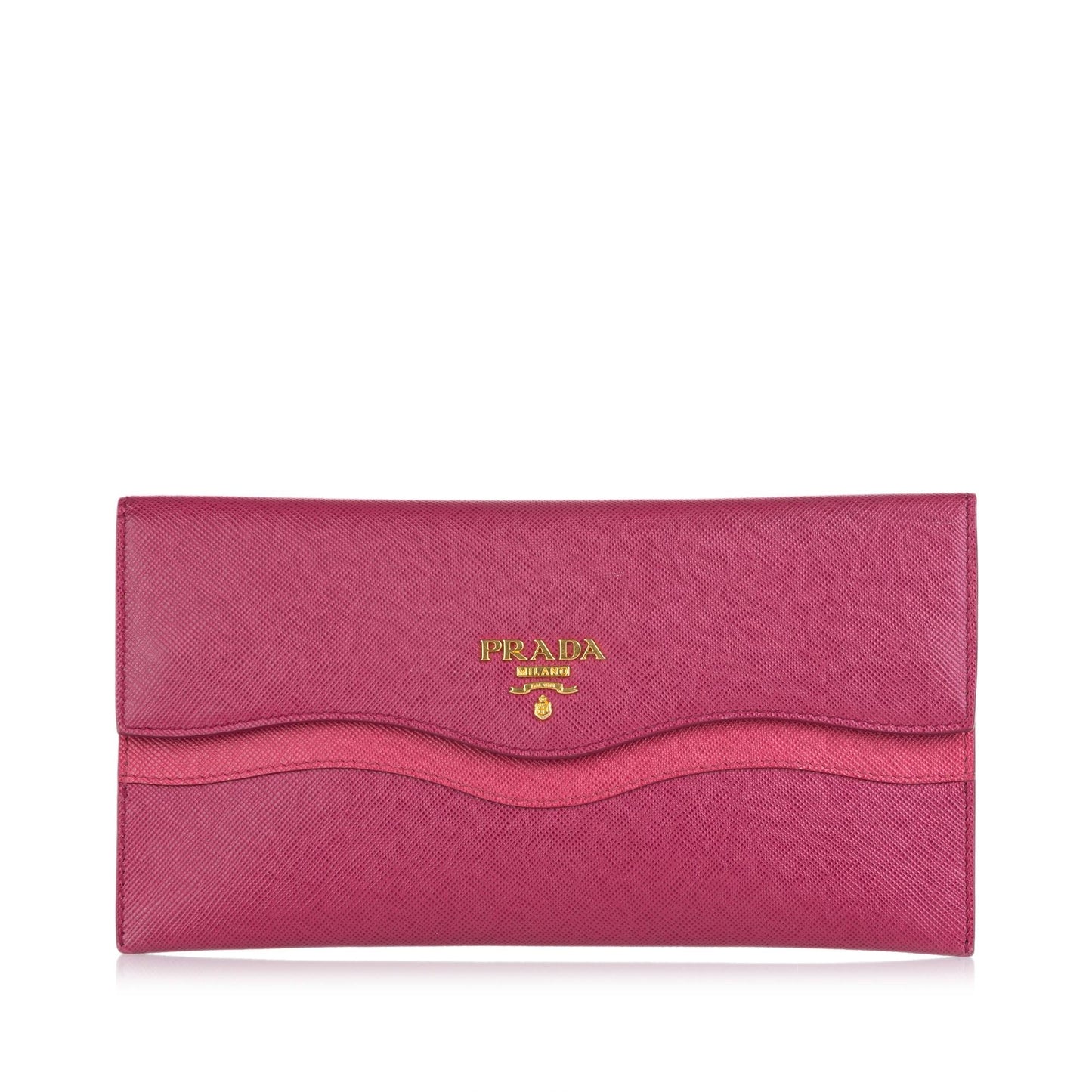 Prada Saffiano Wave Continental Wallet (SHG-35715)