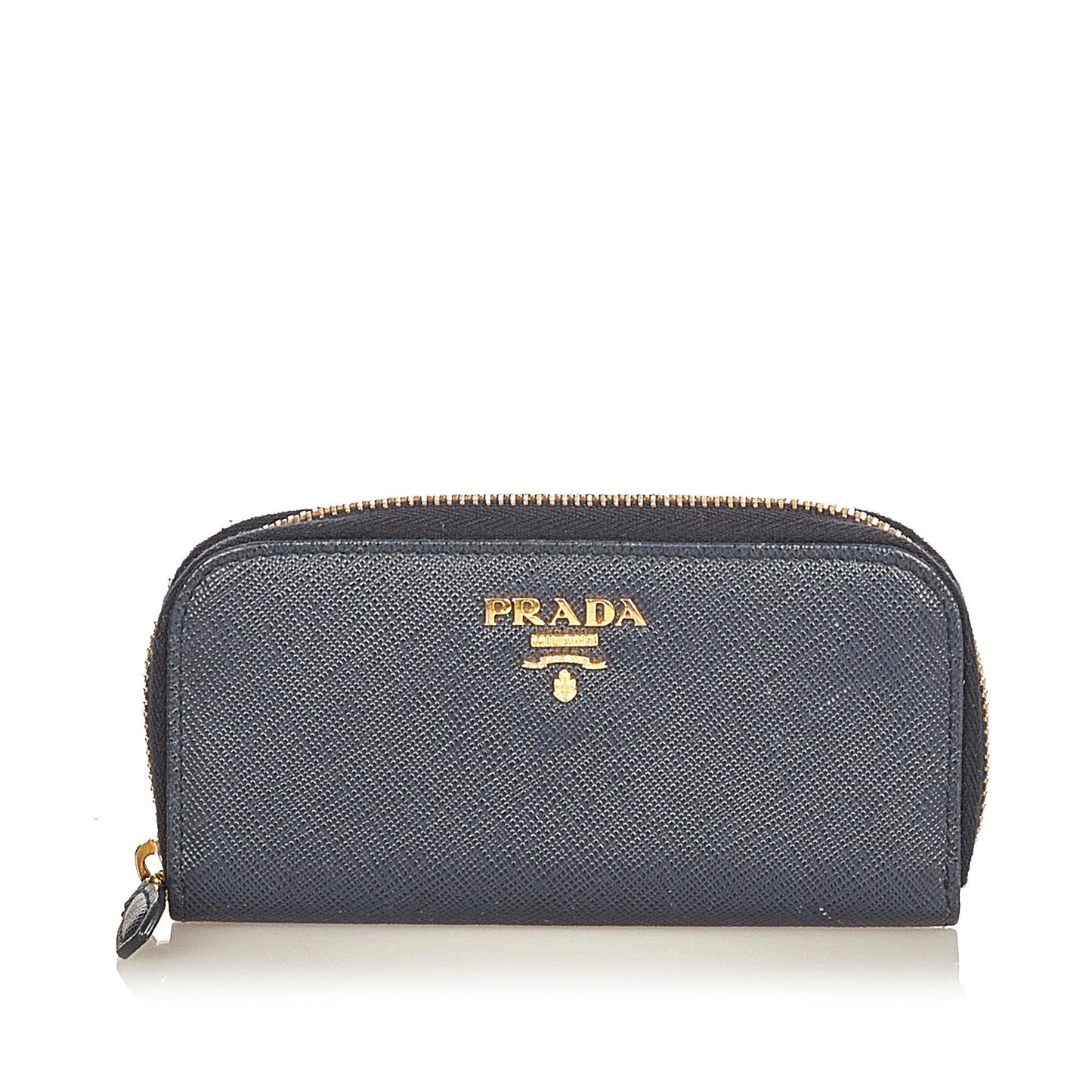 Prada Saffiano Zip Around Key Holder (SHG-26056)