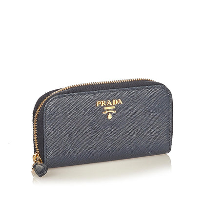 Prada Saffiano Zip Around Key Holder (SHG-26056)