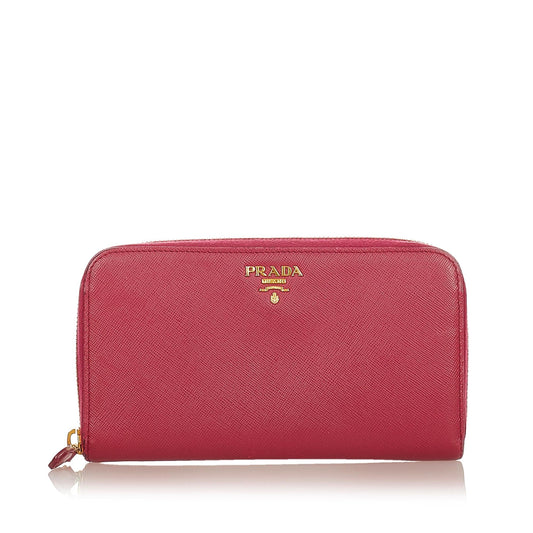 Prada Saffiano Zip Around Wallet (SHG-25251)