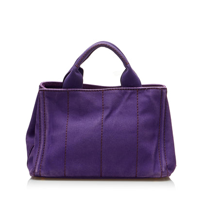 Prada Small Canapa Logo Satchel (SHG-oeVbeC)