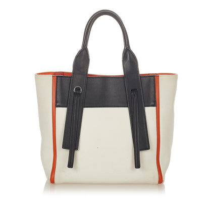 Prada Small Ouverture Canvas Satchel (SHG-26453)
