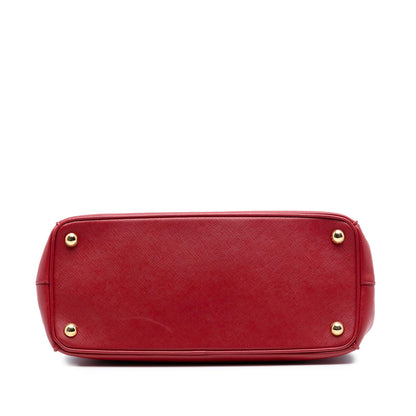 Prada Small Saffiano Lux Galleria Double Zip Satchel