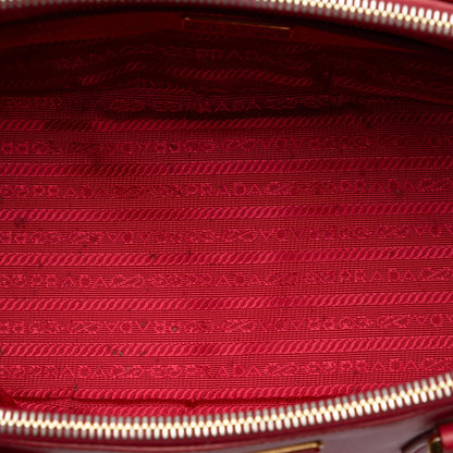 Prada Small Saffiano Lux Galleria Double Zip Satchel