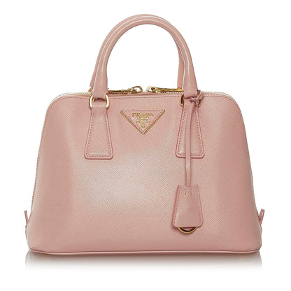 Prada Small Saffiano Lux Promenade Handbag (SHG-27741)