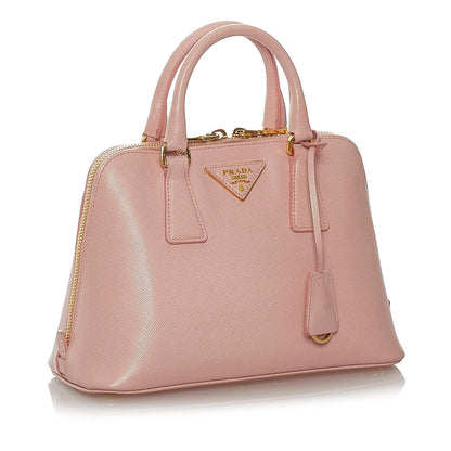 Prada Small Saffiano Lux Promenade Handbag (SHG-27741)
