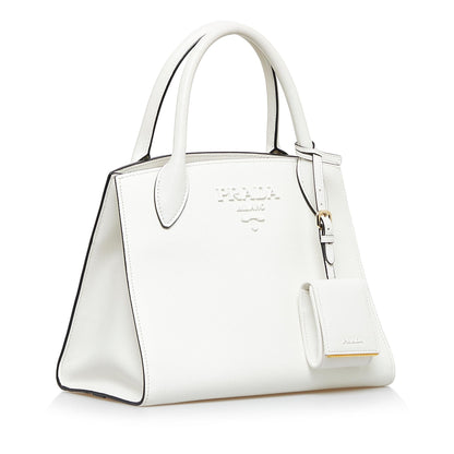 Prada Small Saffiano Monochrome Satchel (SHG-Oobfyi)