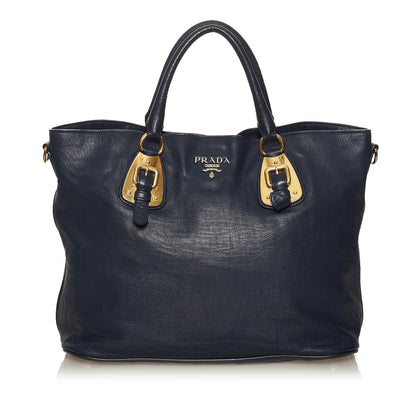 Prada Soft Calf Leather Satchel (SHG-28736)