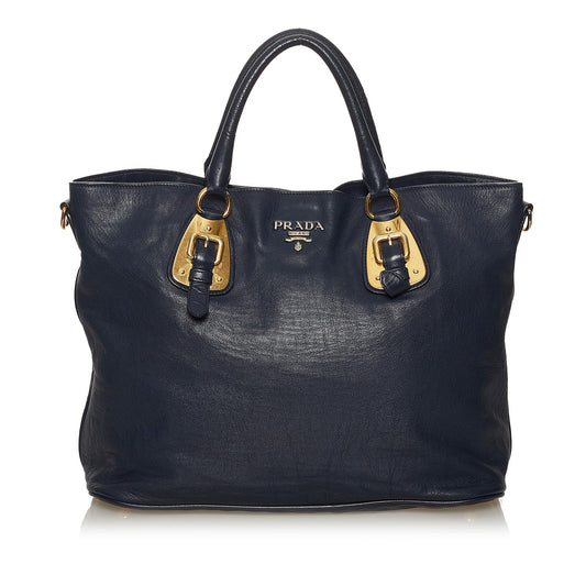 Prada Soft Calf Leather Satchel (SHG-28736)