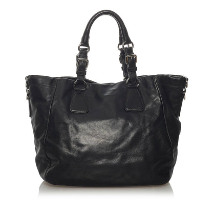 Prada Soft Calf Leather Satchel (SHG-28741)