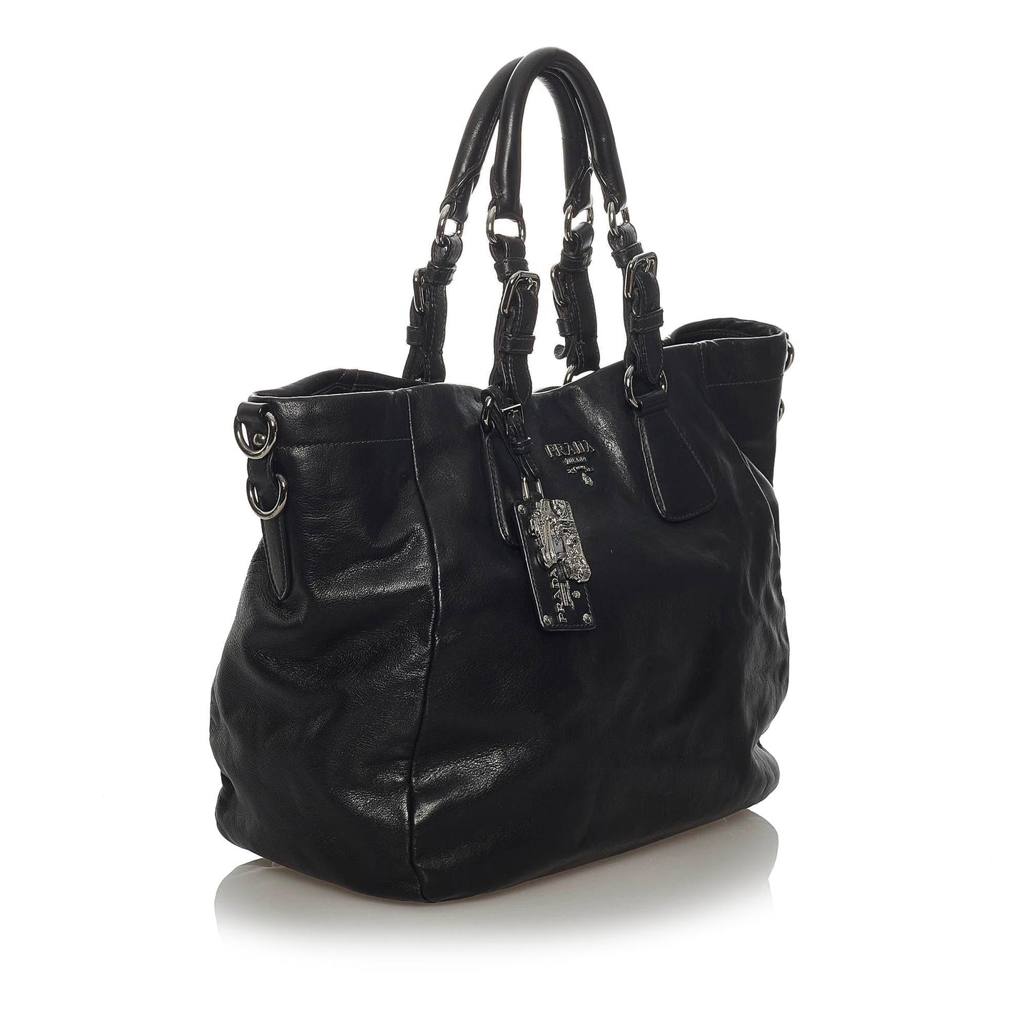 Prada Soft Calf Leather Satchel (SHG-28741)