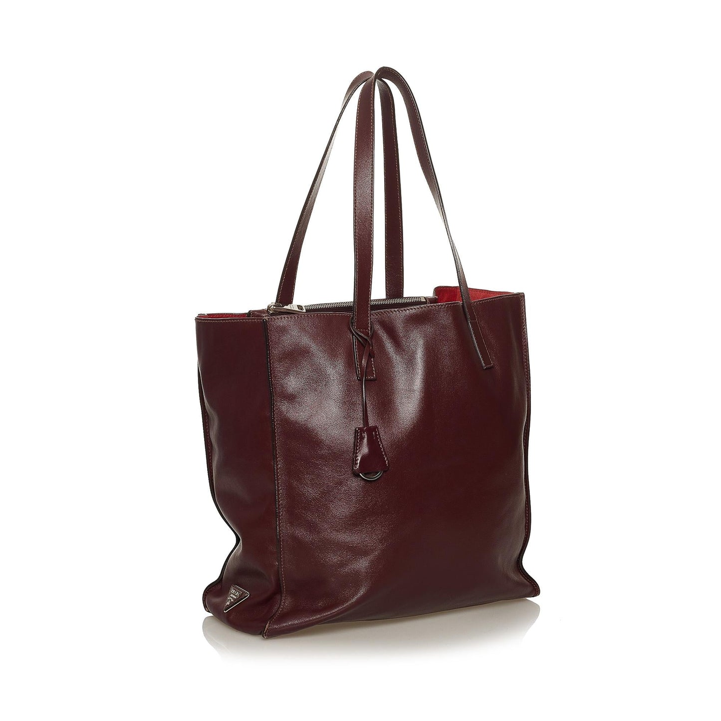 Prada Soft Calf Leather Tote Bag (SHG-28734)