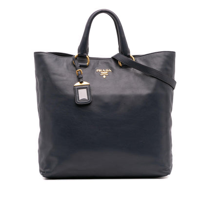 Prada Soft Calf Open Convertible Tote