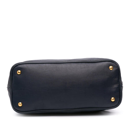 Prada Soft Calfskin Open Convertible Shopping Tote