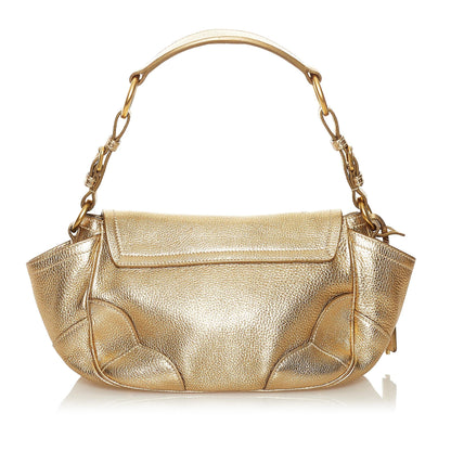 Prada Sound Lock Leather Shoulder Bag (SHG-34617)