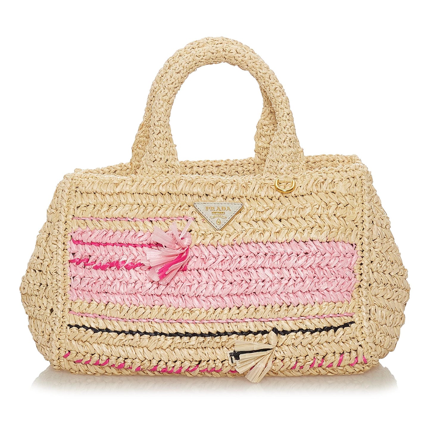 Prada Straw Satchel (SHG-27161)