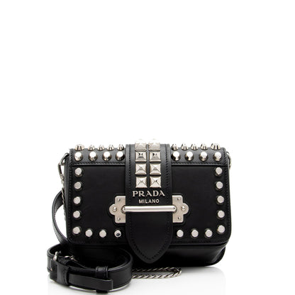 Prada Studded Saffiano Cahier Belt Bag (SHF-TSxdIG)