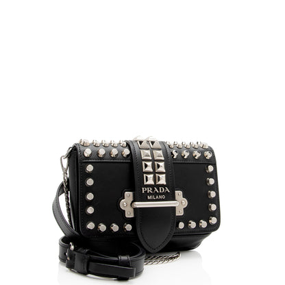 Prada Studded Saffiano Cahier Belt Bag (SHF-TSxdIG)