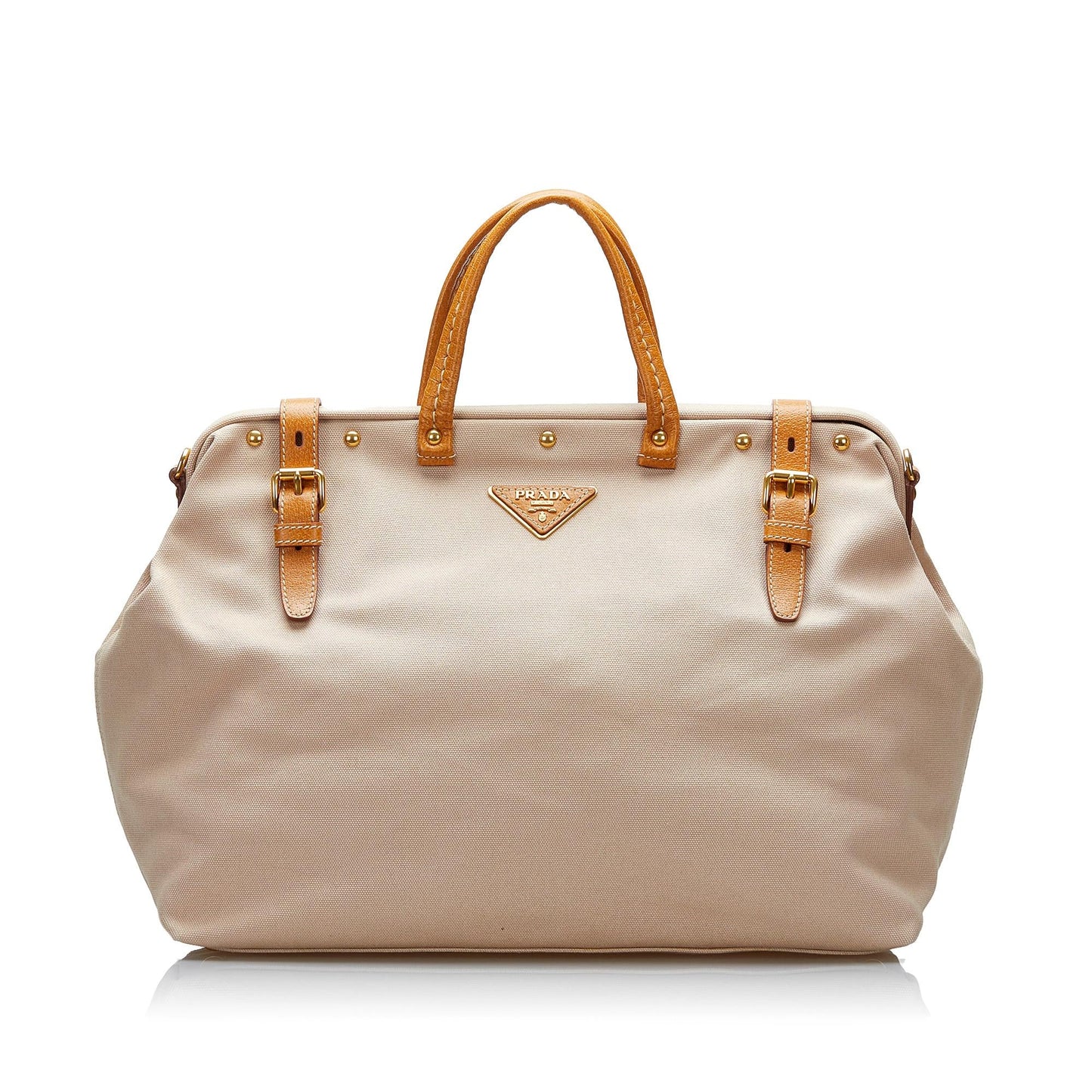Prada Studded Tessuto Satchel (SHG-AlIgoJ)