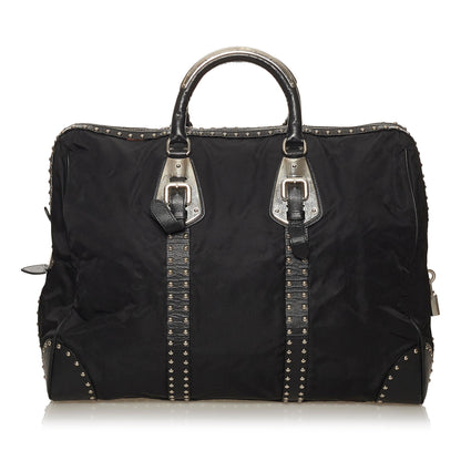 Prada Studded Tessuto Tote Bag (SHG-28533)