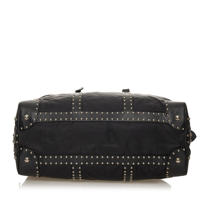 Prada Studded Tessuto Tote Bag (SHG-28533)