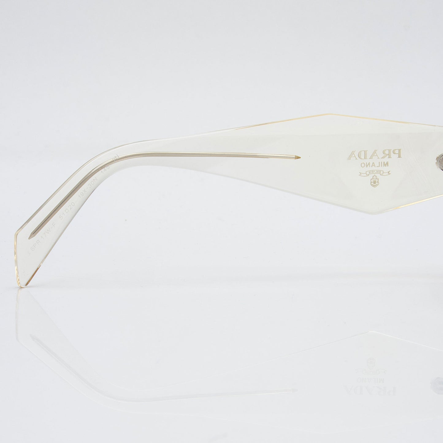 Prada Symbole Translucent Rectangular Sunglasses