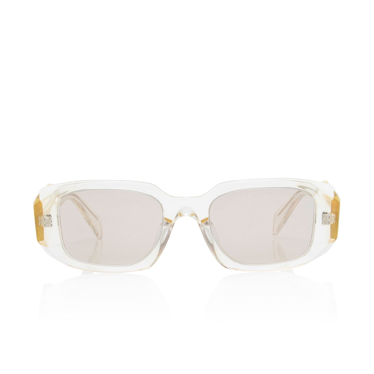 Prada Symbole Translucent Rectangular Sunglasses
