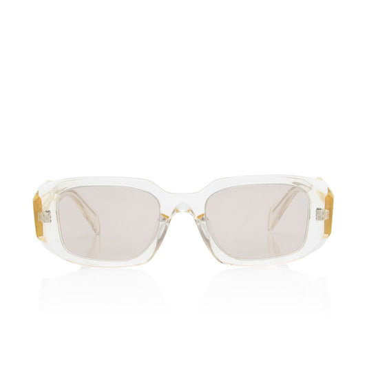 Prada Symbole Translucent Rectangular Sunglasses