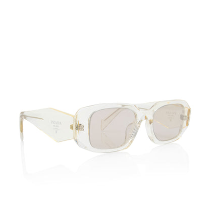 Prada Symbole Translucent Rectangular Sunglasses
