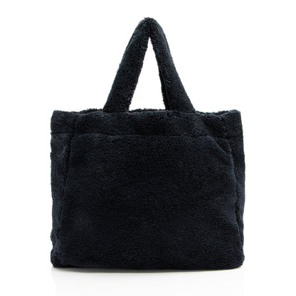 Prada Terry Cloth Logo Tote (SHF-NgTtos)