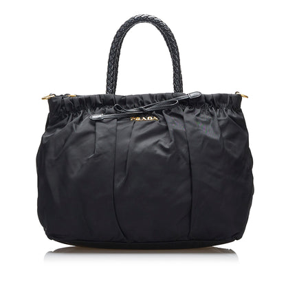 Prada Tessuto Bow Satchel (SHG-Runj4g)