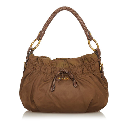 Prada Tessuto Bow Shoulder Bag (SHG-26356)