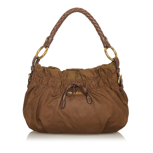 Prada Tessuto Bow Shoulder Bag (SHG-26356)