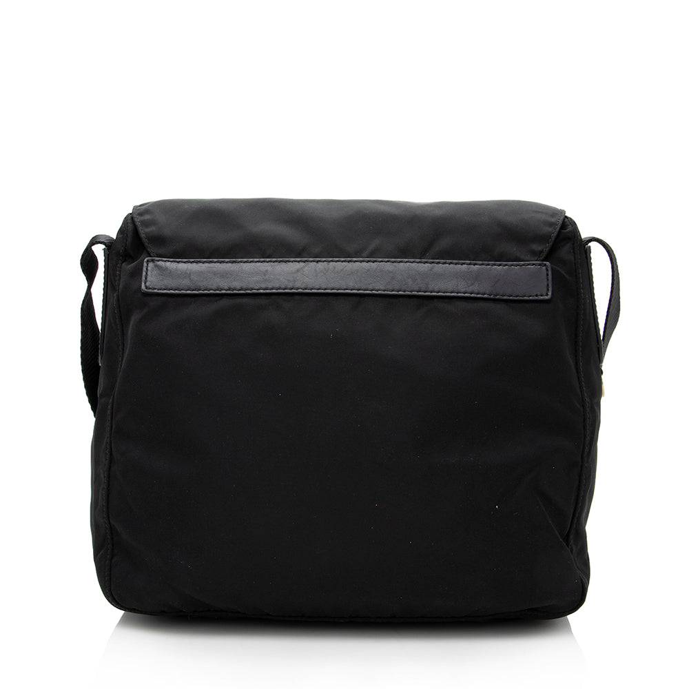 Prada Tessuto Buckle Messenger Bag (SHF-17556)