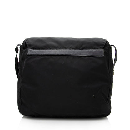 Prada Tessuto Buckle Messenger Bag (SHF-17556)