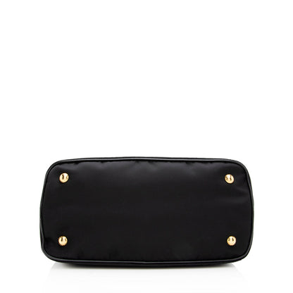 Prada Tessuto Calf Leather Convertible Tote (SHF-18982)