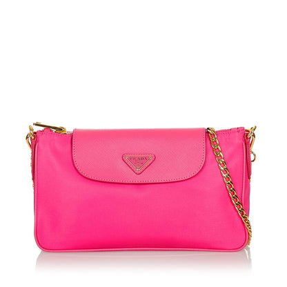 Prada Tessuto Chain Crossbody Bag (SHG-26708)